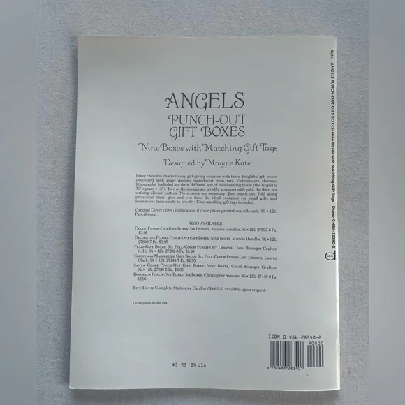 Angels Punch-Out Gift Boxes Nine Boxes with Matching Gift Tags Vintage 1994 Book - Picture 8 of 8